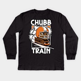 Nick Chubb Train Kids Long Sleeve T-Shirt